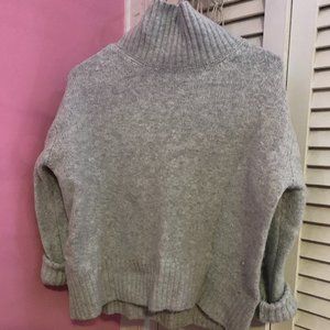 Women's Gray Turtleneck Sweater